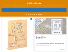 Tablet Screenshot of fouroclockfaculty.com